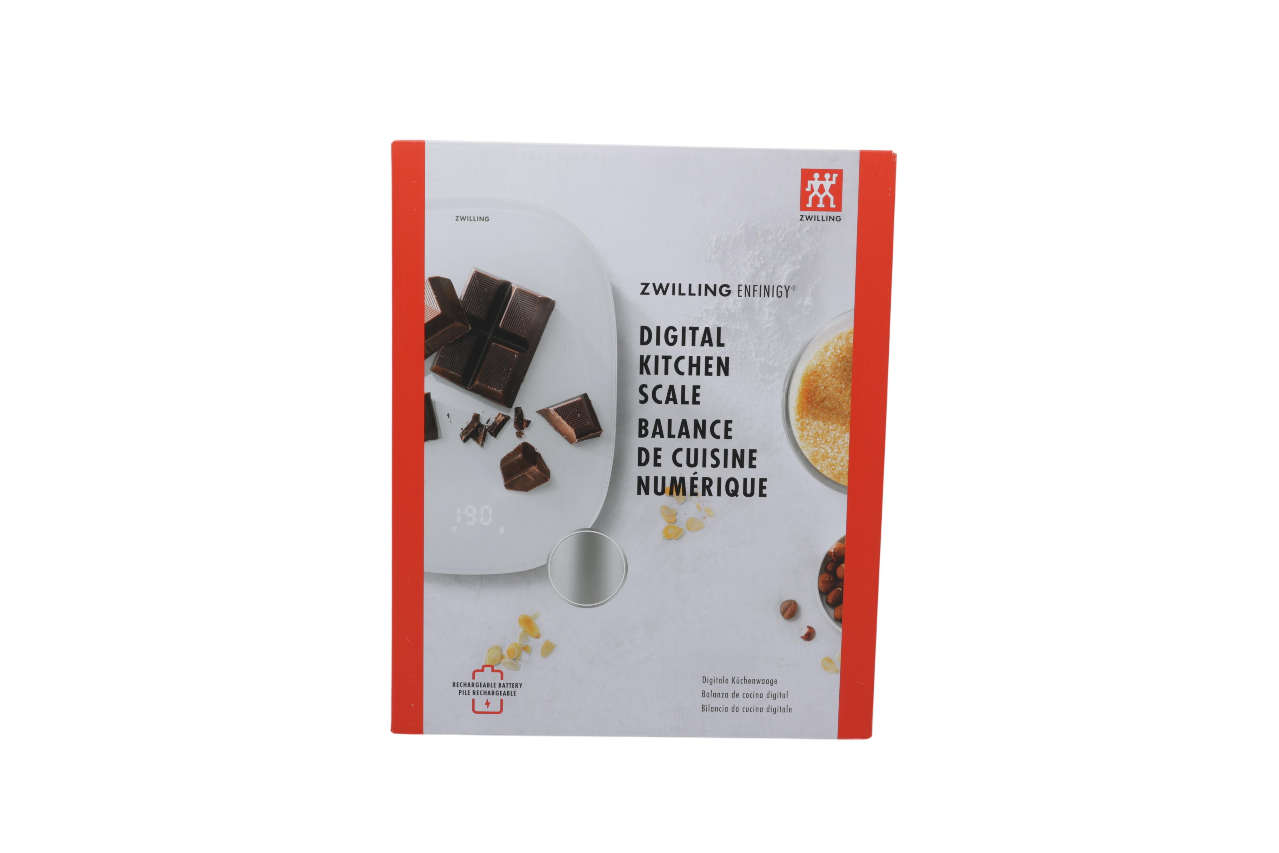 ZWILLING Enfinigy Plata, Blanco Encimera Ovalado Báscula electró