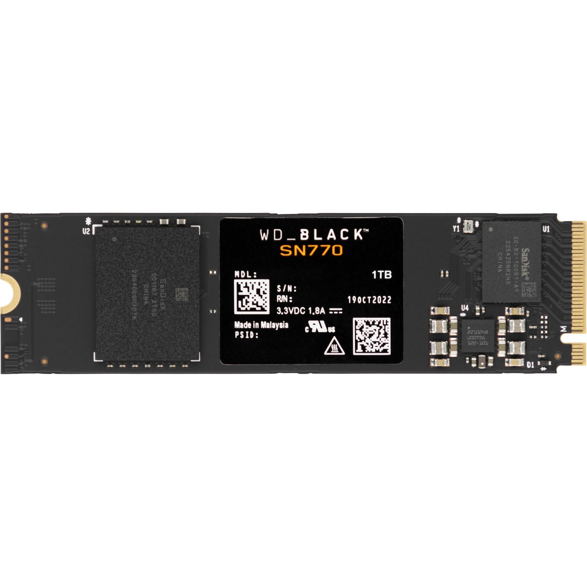 Western Digital Black SN770 1 TB M.2 PCI Express 4.0 NVMe - Western