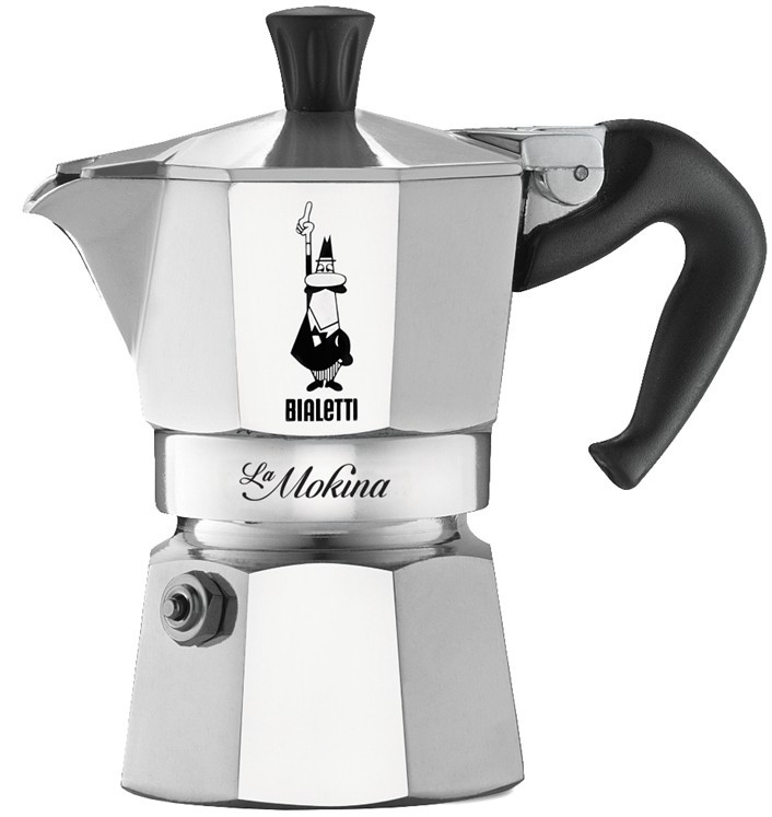 Bialetti 0002380 manual coffee maker Moka pot 40ml Stainless steel -