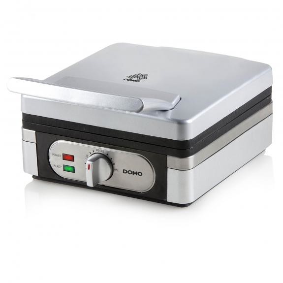 Domo DO 9047 W 2 waffle(s) 1400 W Silver - Domo DO 9047 W, 2 waffle(s)