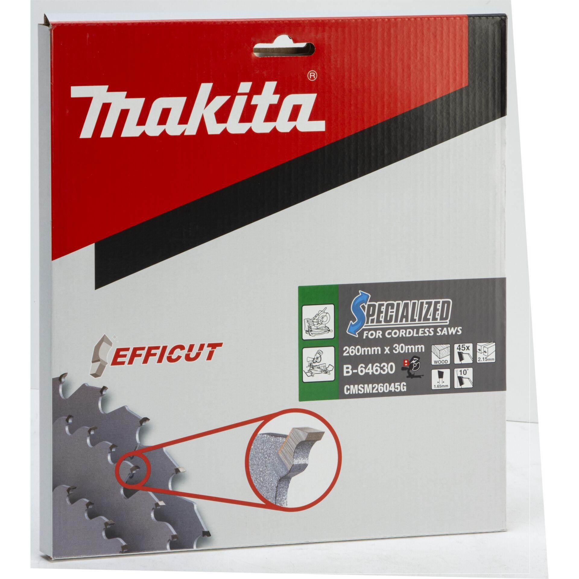 Makita B-64630 saw blade 260 x 30 x 2.15mm Zähneanzahl: 45 1 pc(s)