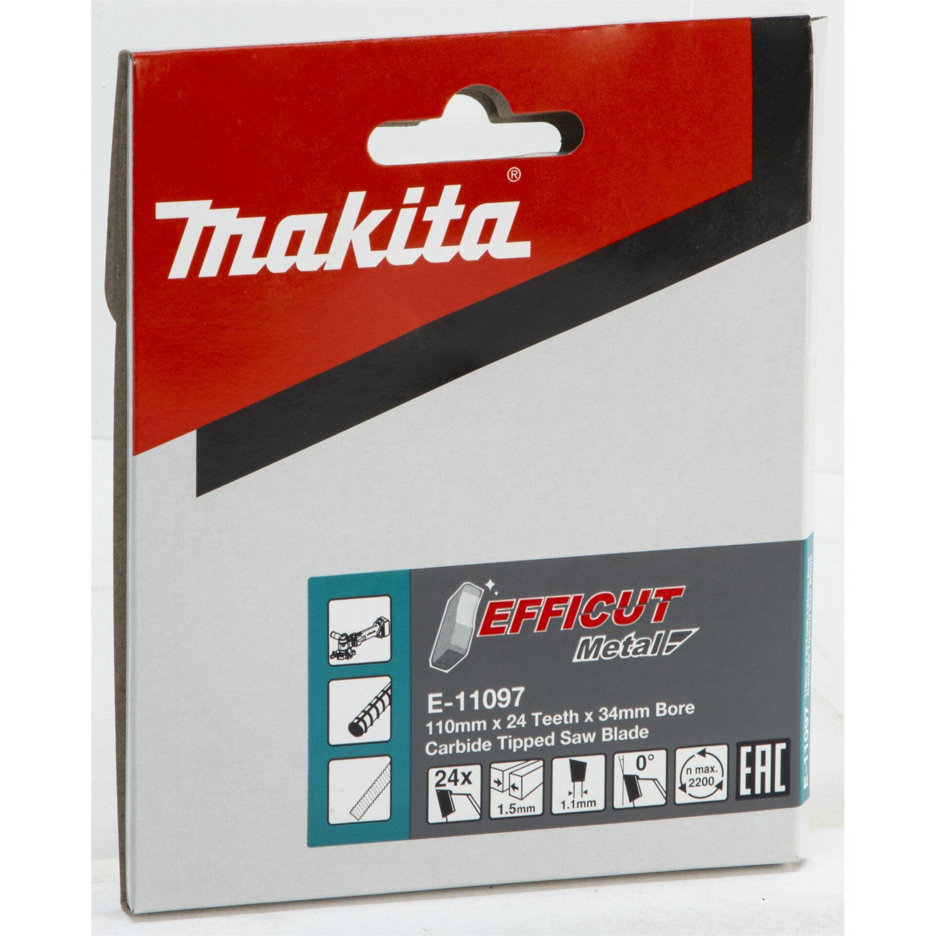 Makita E-11097 EFFICUT hoja de sierra 110 x 34 x 1.5mm Zähneanzahl: