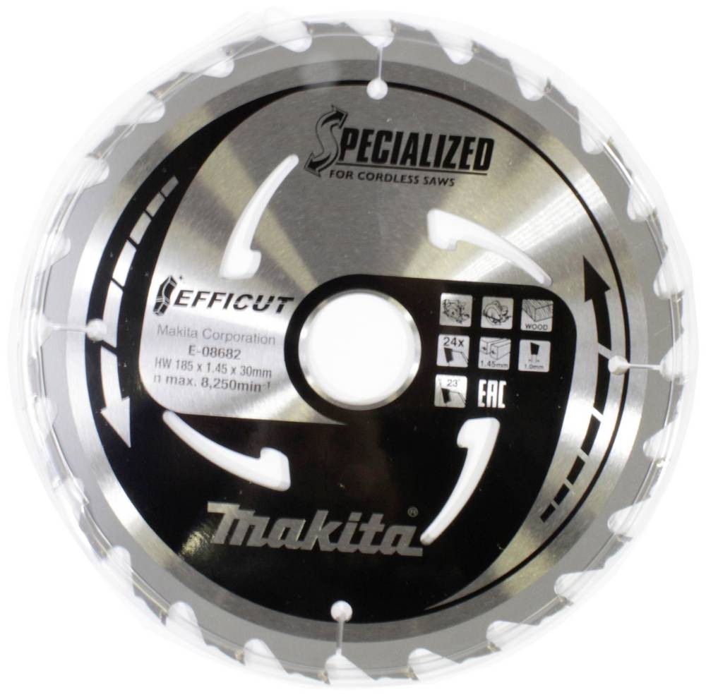 Makita E-08682 hoja de sierra 185 x 30 x 1.45mm Zähneanzahl: 24 1