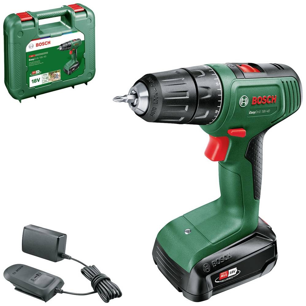 Bosch Home and Garden EasyDrill 18V-40 06039D8004 Akku-Bohrschrauber,