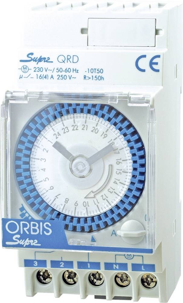 ORBIS Zeitschalttechnik SUPRA QRS 230V Hutschienen-Zeitschaltuhr
