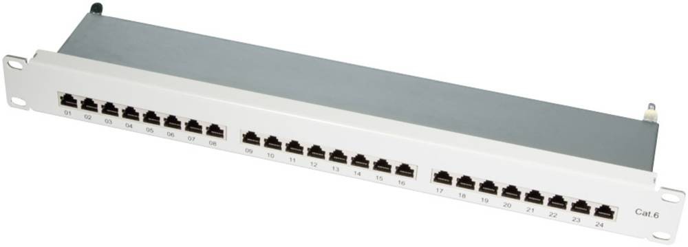 LogiLink NP0040A panel de parcheo 1U - LogiLink NP0040A, RJ-45, Cat6e,