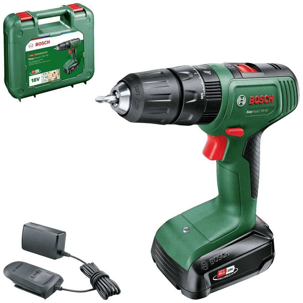 Bosch Home and Garden EasyImpact 18V-40 06039D8107 Akku-Bohrschrauber,