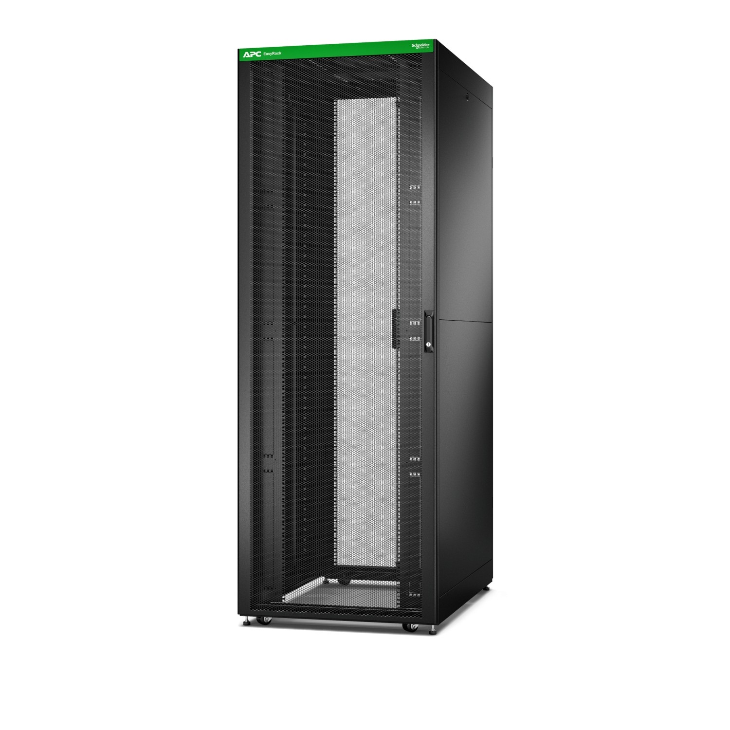 Sotel | APC Easy Rack, 48U, Black, With Roof, Castors, Feet, 4 Brackets ...
