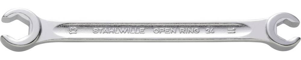 Doppelringschlüssel OPEN-RING 24 10x11mm 155mm m.6kant STAHLWILLE