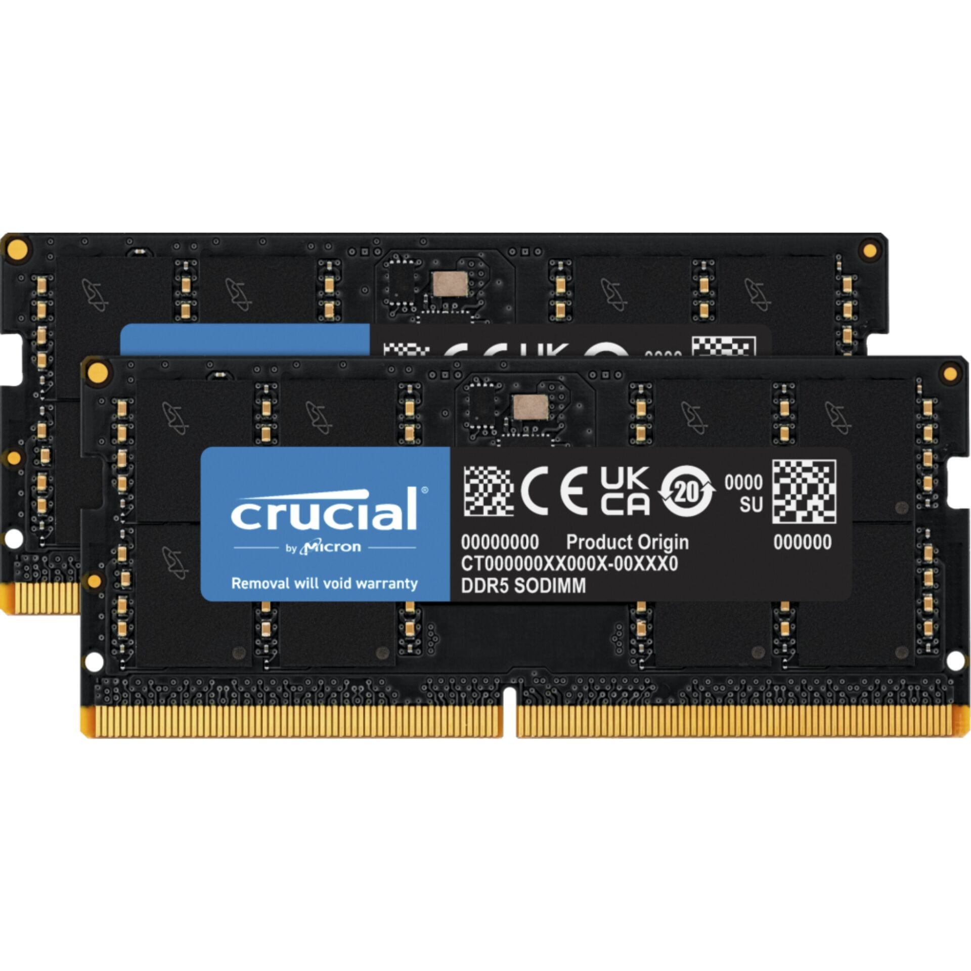 Crucial RAM 64GB (2x32GB) Kit DDR5 4800MHz SODIMM schwarz