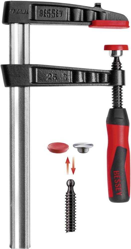 Bessey TG20B8-2K Tiefspann-Schraubzwinge Spann-Weite (max.):200mm