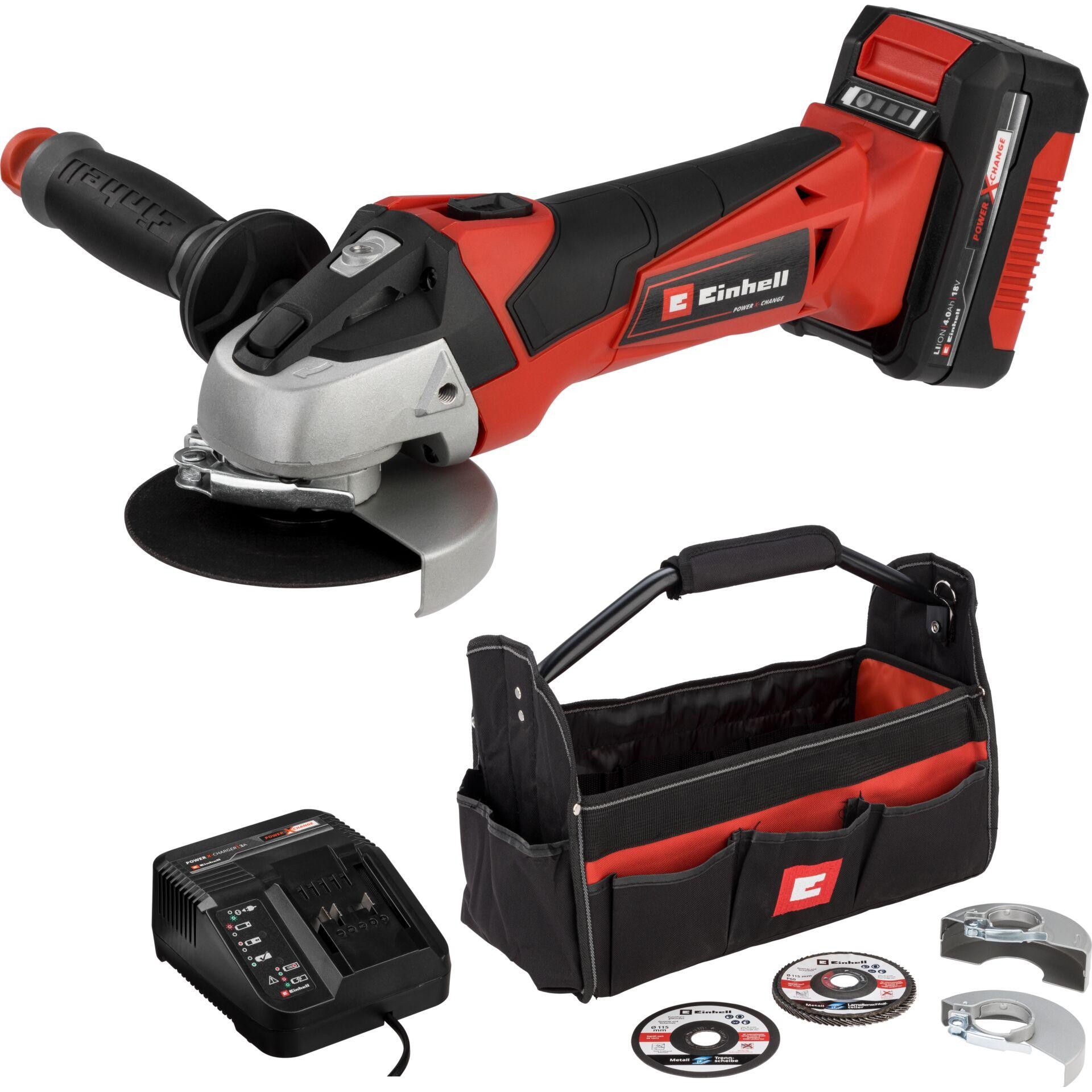 Einhell Akku-Winkelschleifer TE-AG 18/115 Li (1x4,0Ah)