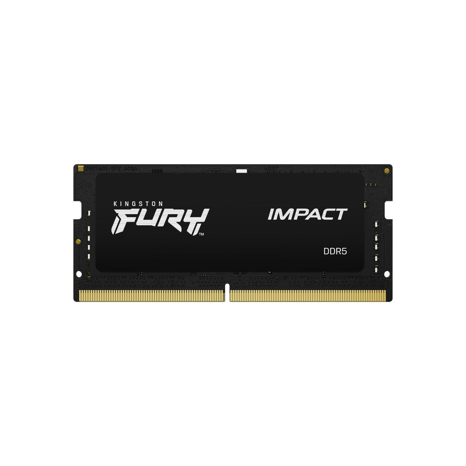 Kingston Technology FURY 16GB 4800MT/s DDR5 CL38 SODIMM (Kit of 2)