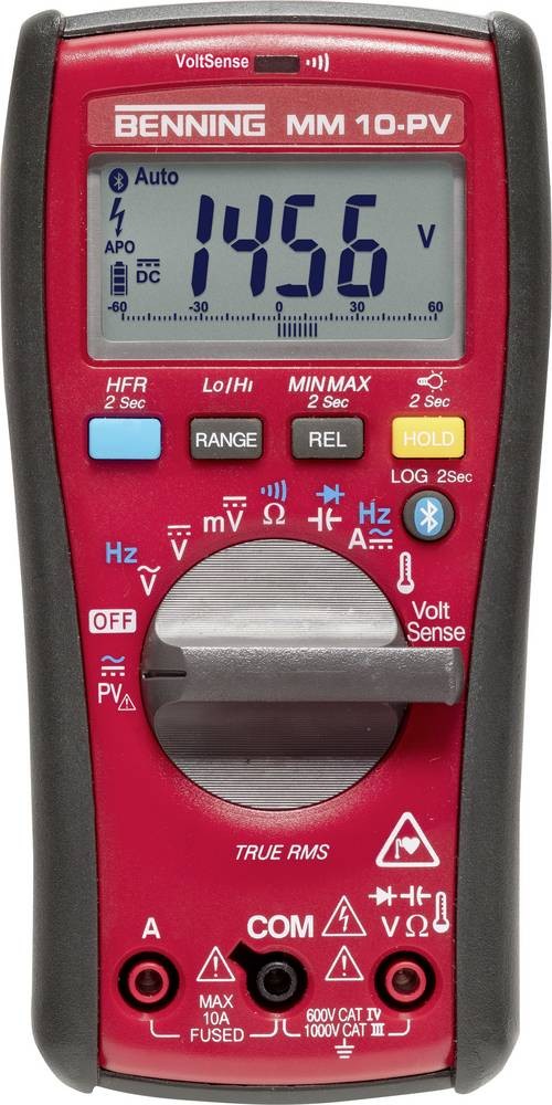 Benning MM 10-PV Hand-Multimeter digital Datenlogger CAT IV 600 V