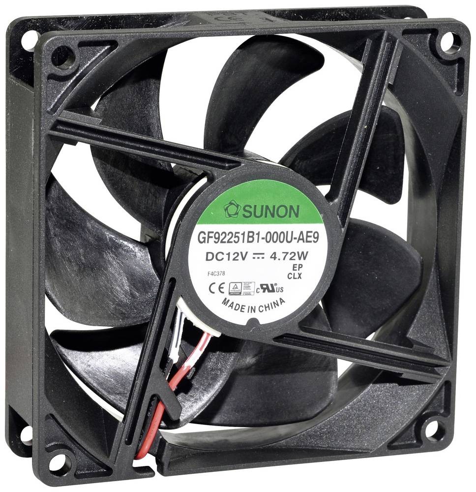 Sunon GF92251B1-000U-AE9 Axialventilateur 12 V/DC 127.3 m³/h (L x B