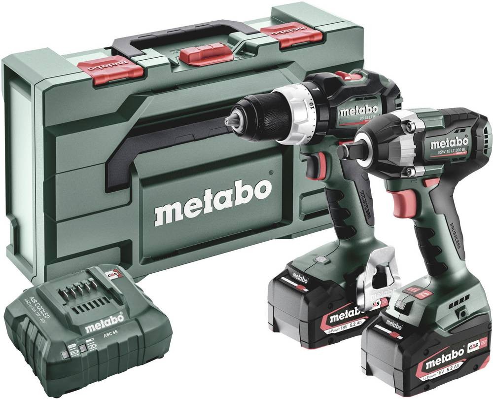 Metabo BSLBL+SSWLT300BL 685203000 Akku-Bohrschrauber, Akku-
