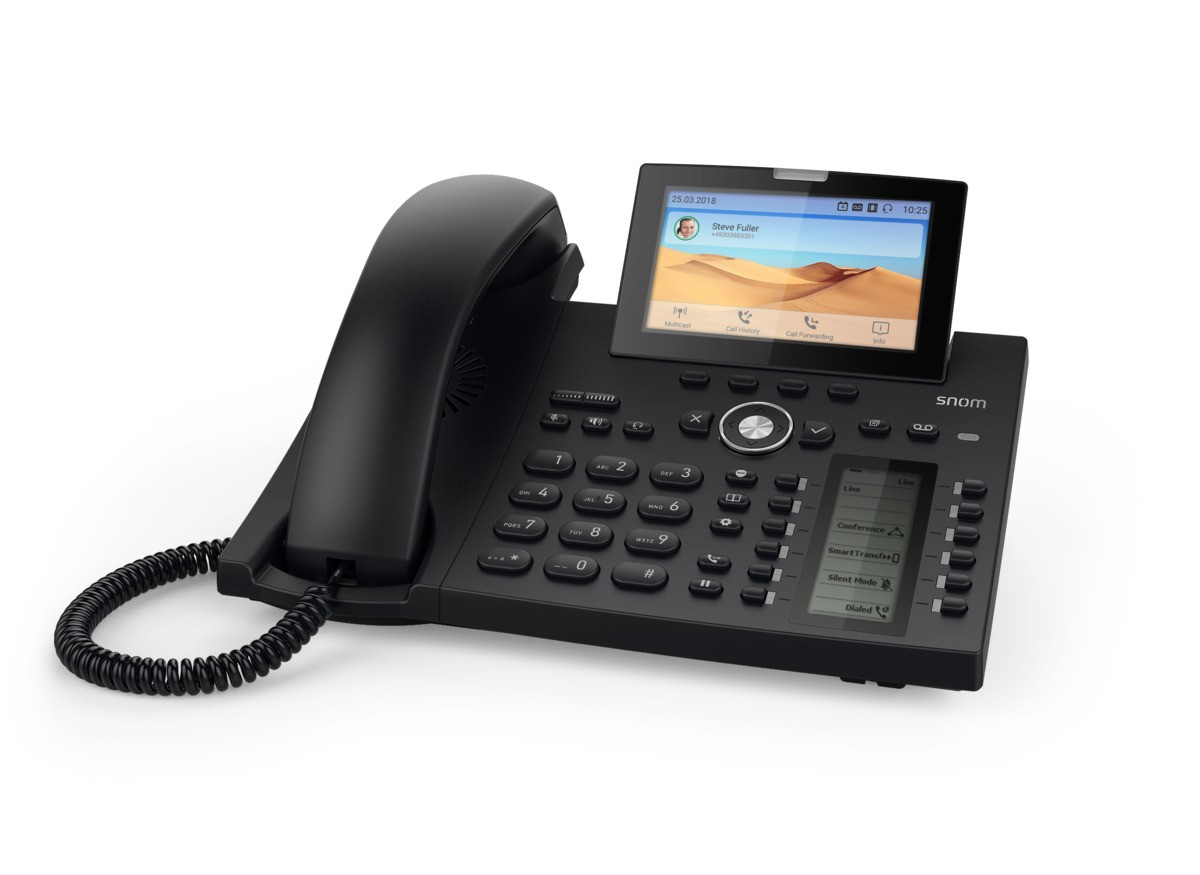 Snom D385N IP phone Black 12 lines TFT - Snom D385N, IP Phone, Black,