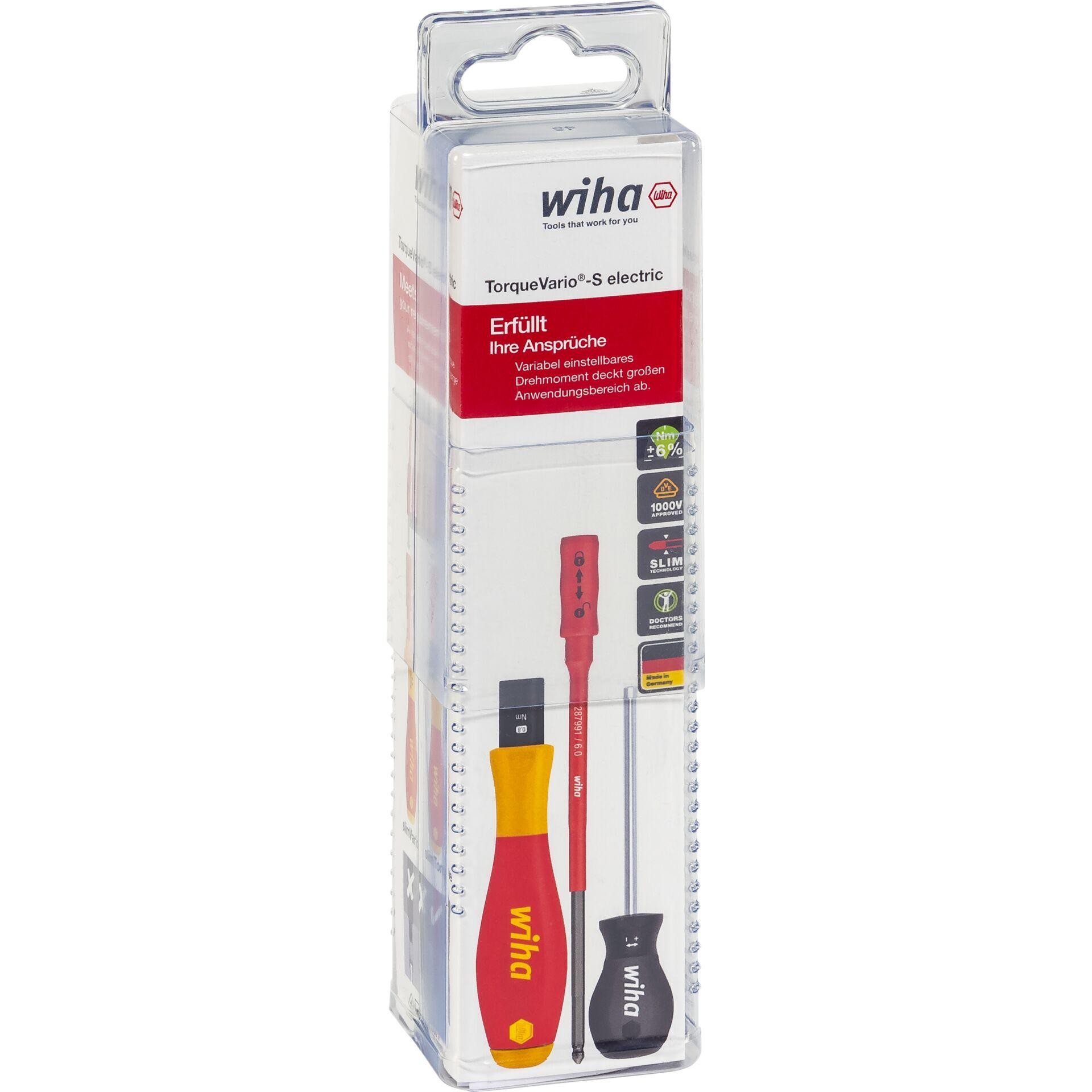 Wiha 38074 VDE Drehmoment-Schraubendreher-Set 5teilig 0.8 - 5 Nm DIN