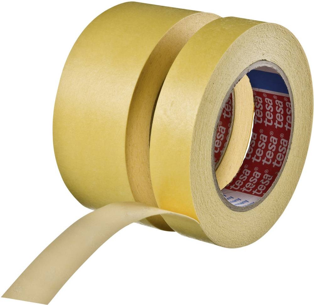 TESA 04434-00004-00 Abdeckband tesakrepp Gelb (L x B) 10m x 19mm