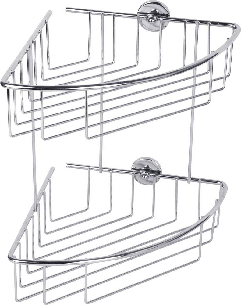Tesa 40215-00000-00 baath Plus Eckduschkorb Klebstoff Chrom (glä