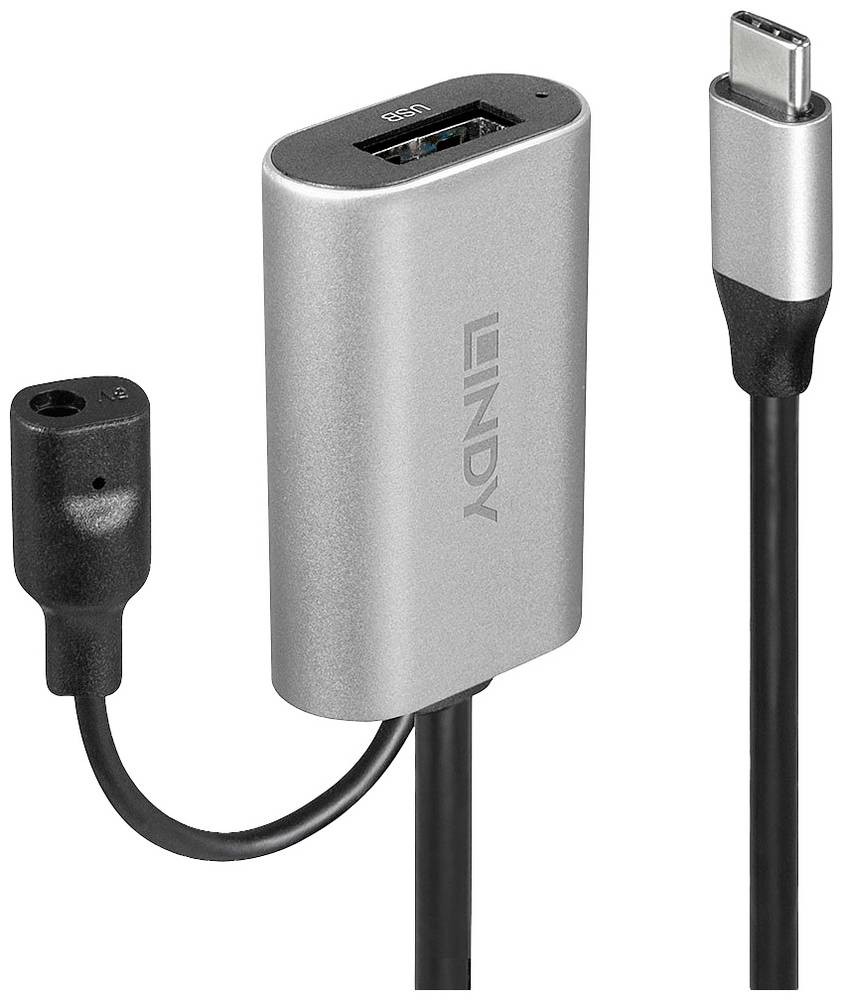 Lindy 5m USB 3.2 Gen 1 C/A Active Extension - Lindy 5m USB 3.2 Gen 1