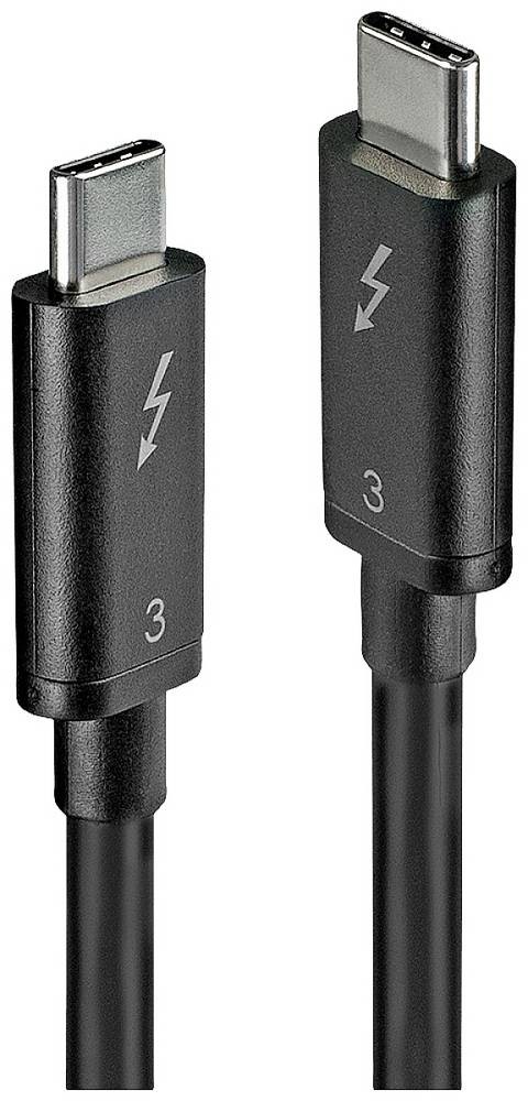 Lindy 41555 Cavo Thunderbolt 0,5 m 40 Gbit/s Nero - Lindy 41555,
