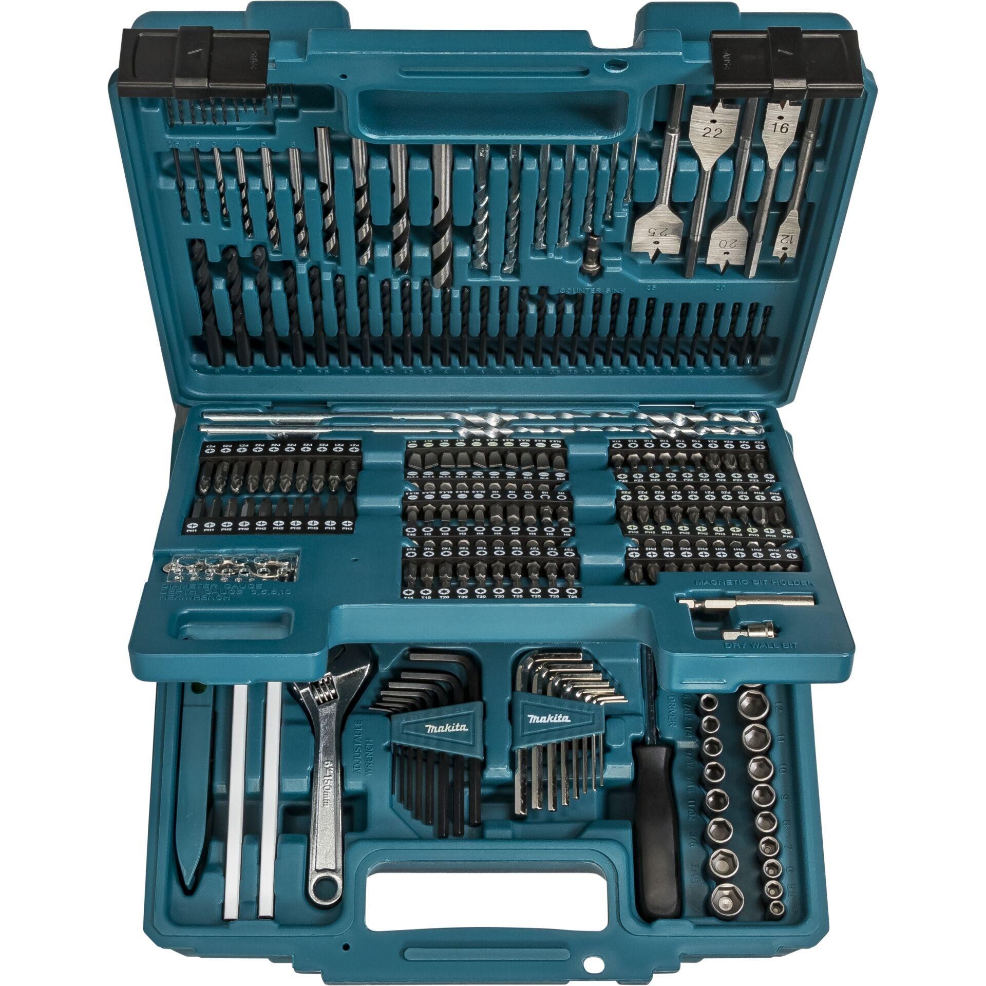 Makita E-11689 256teilig Bohrer- and Bit-Sortiment Metall, Stein,