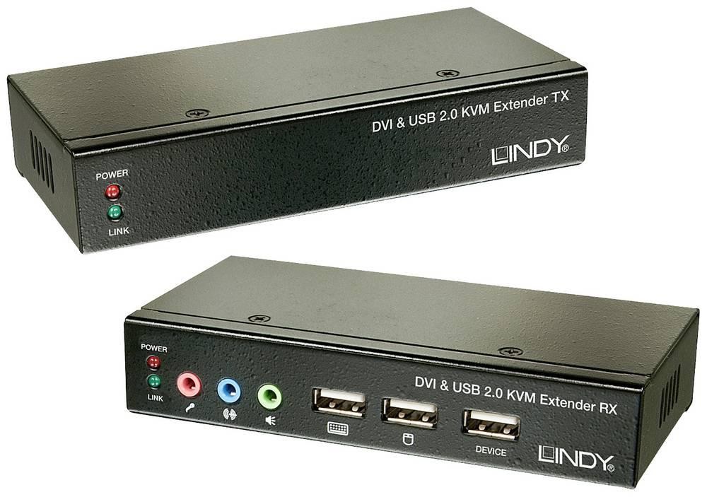 Lindy 39377 KVM switch Black - Lindy 39377, 1600 x 1200 pixels,