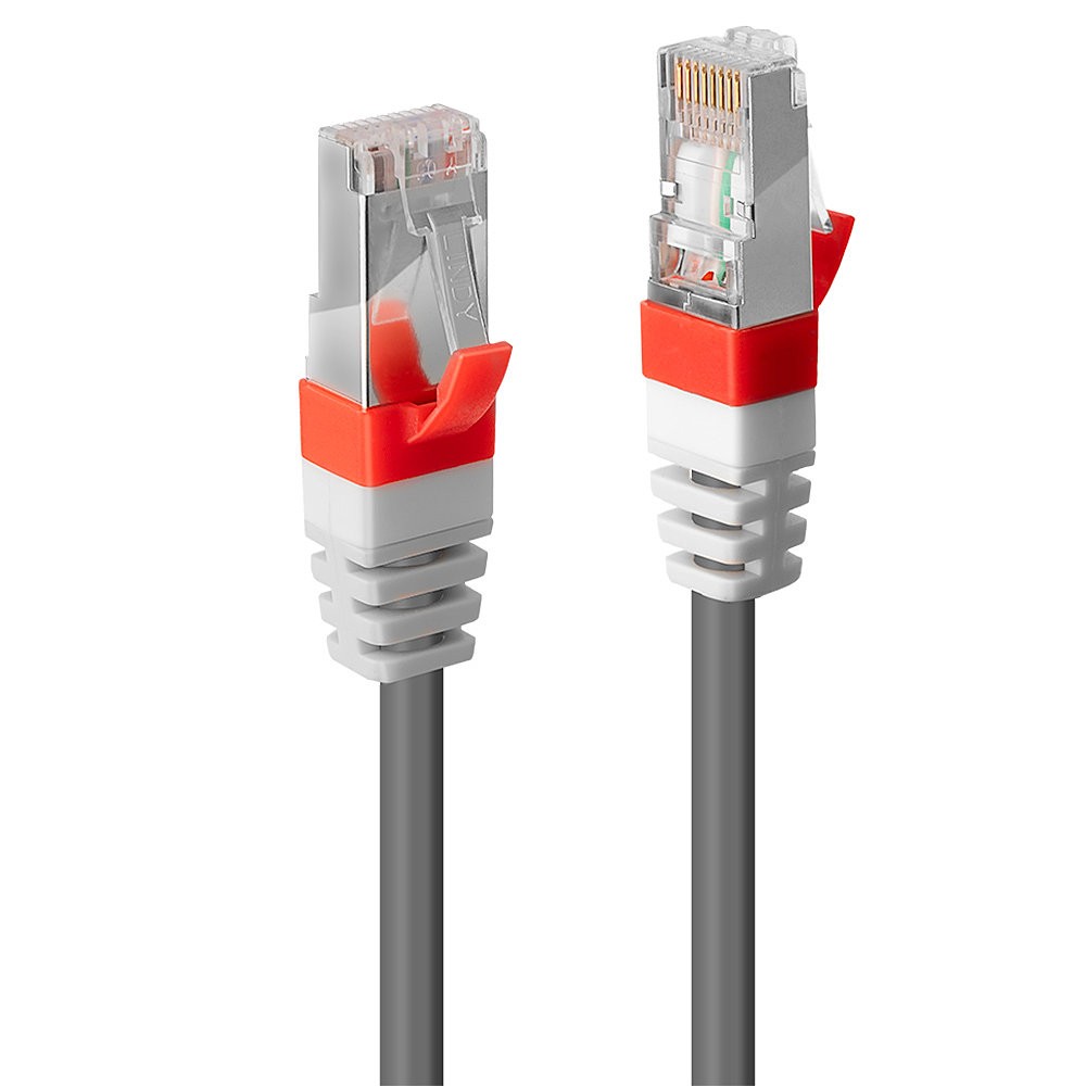 Lindy 7.5m Cat.6A S/FTP LSZH Network Cable, Grey - Lindy 7.5m Cat.6A