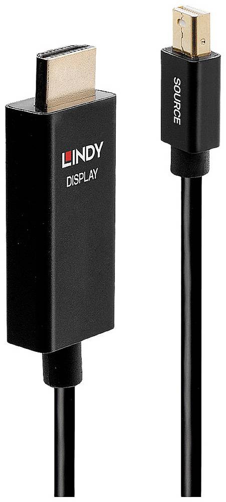 LINDY Anschlusskabel Mini DisplayPort Stecker, HDMI-A Stecker 1.00 m