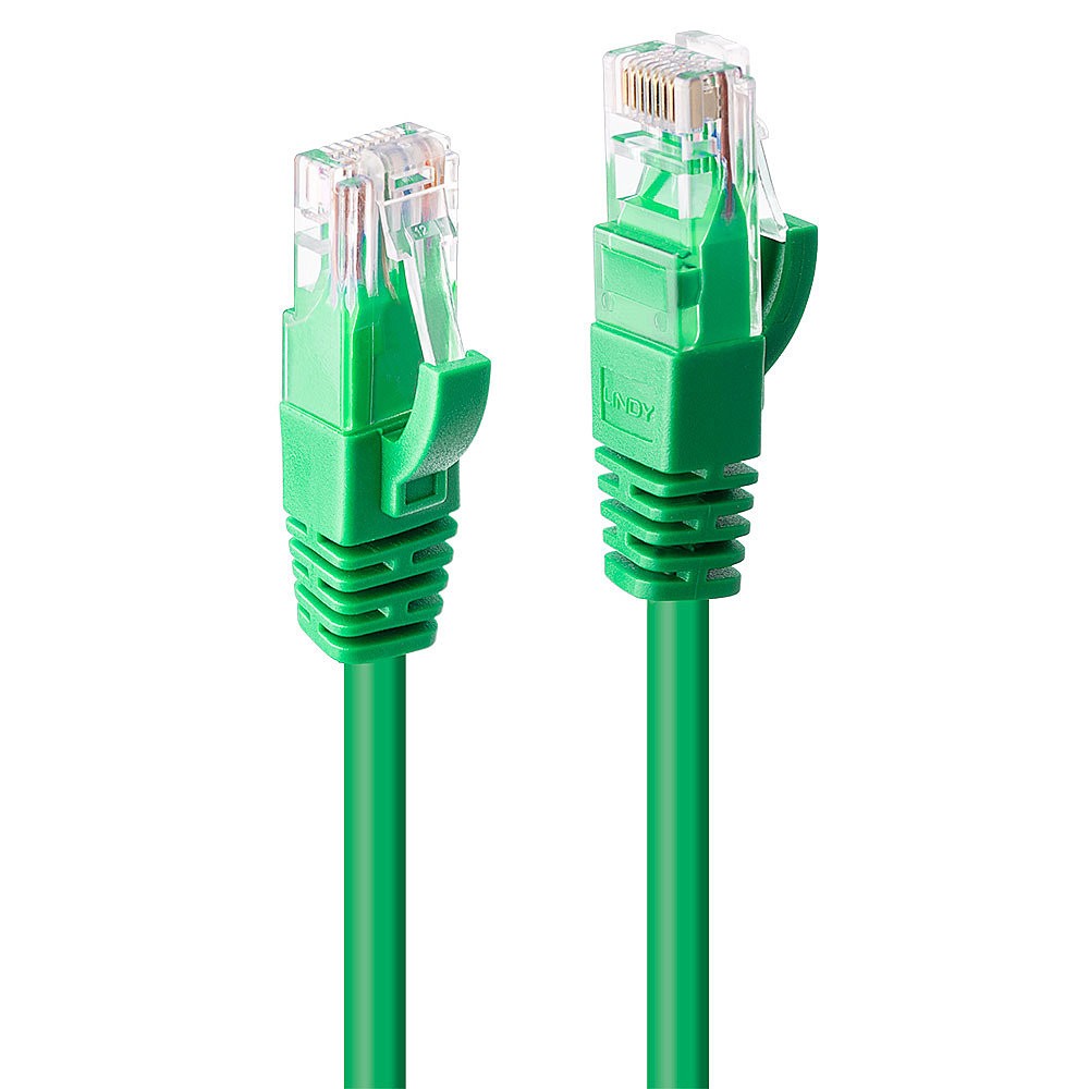 Lindy 20m Cat.6 U/UTP Cable, Green - Lindy 20m Cat.6 U/UTP Cable,