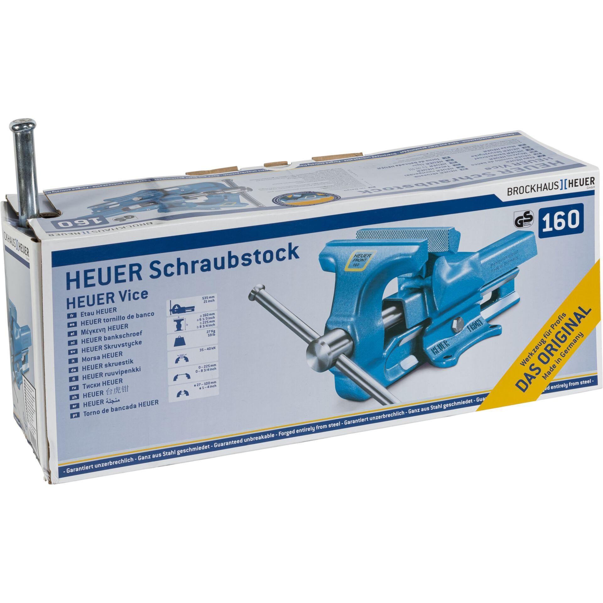 Brockhaus Heuer 101160 Schraubstock 101160 Backenbreite: 160mm Spann-