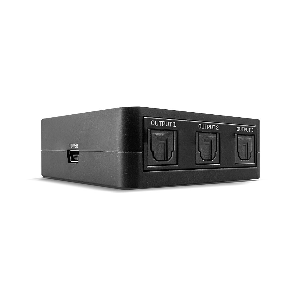 Lindy 3 Port Optical (TosLink) Audio Splitter - Lindy 3 Port Optical (