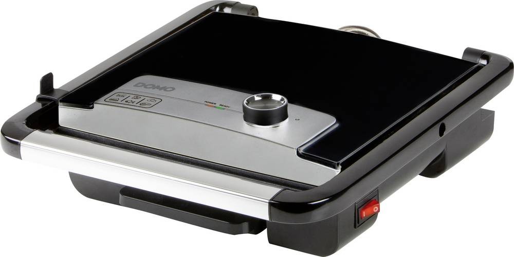 Domo DO9245G contact grill - Domo DO9245G, Black, Silver, Stainless