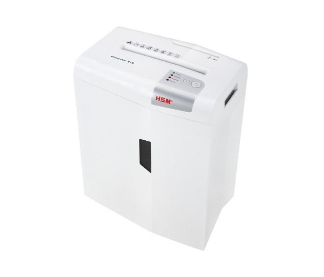 HSM X10 paper shredder Particle-cut shredding 58 dB 22 cm Silver,