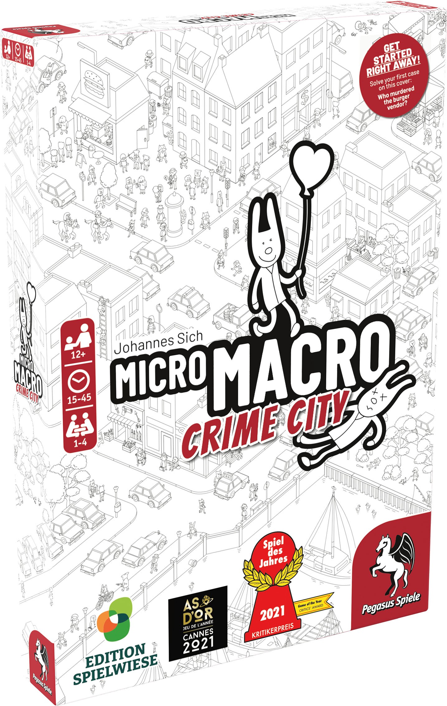 Pegasus Spiele 59061G MicroMacro: Crime City 2 - Full House Board