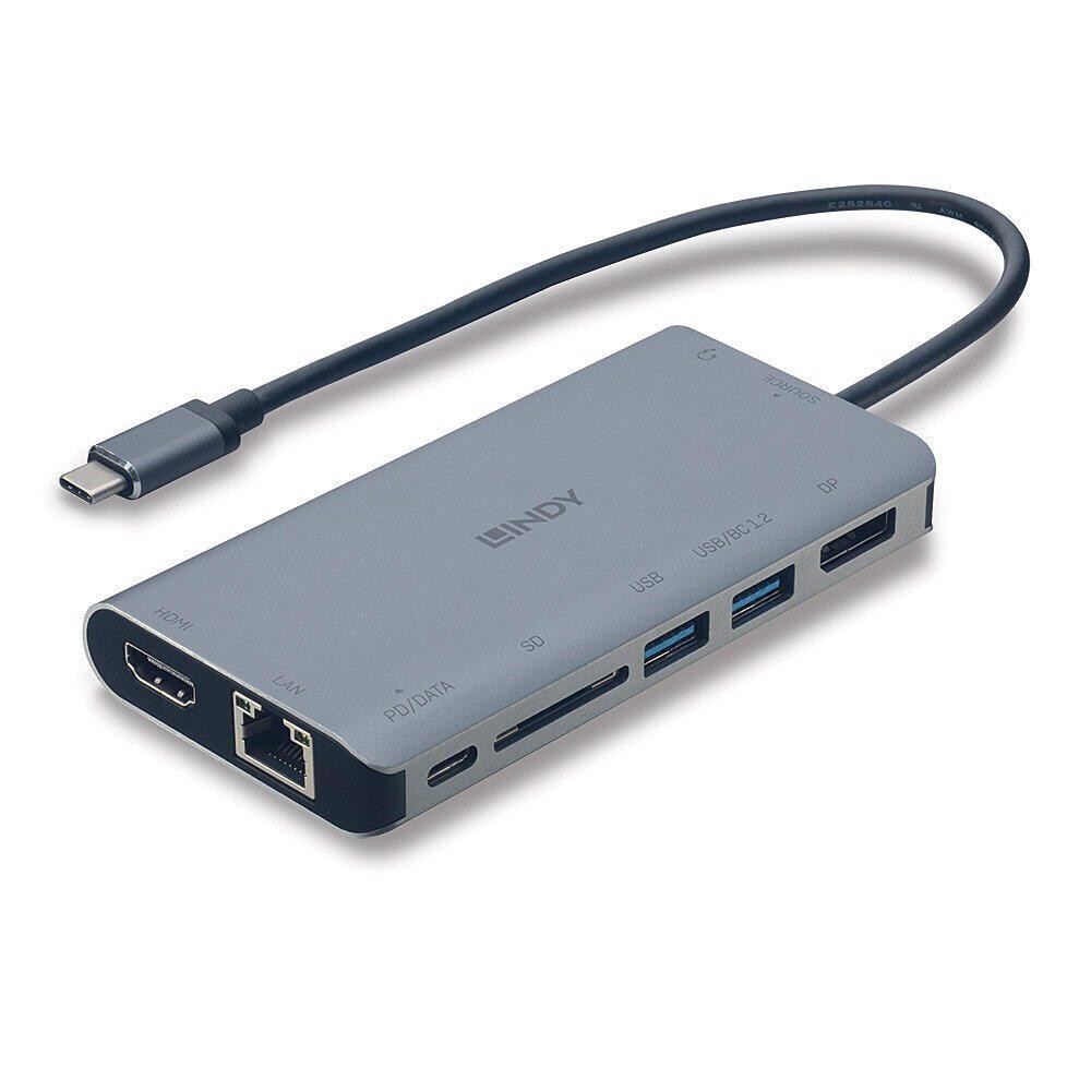 Lindy DST-Mini XT, USB-C Laptop Mini Docking Station with Single