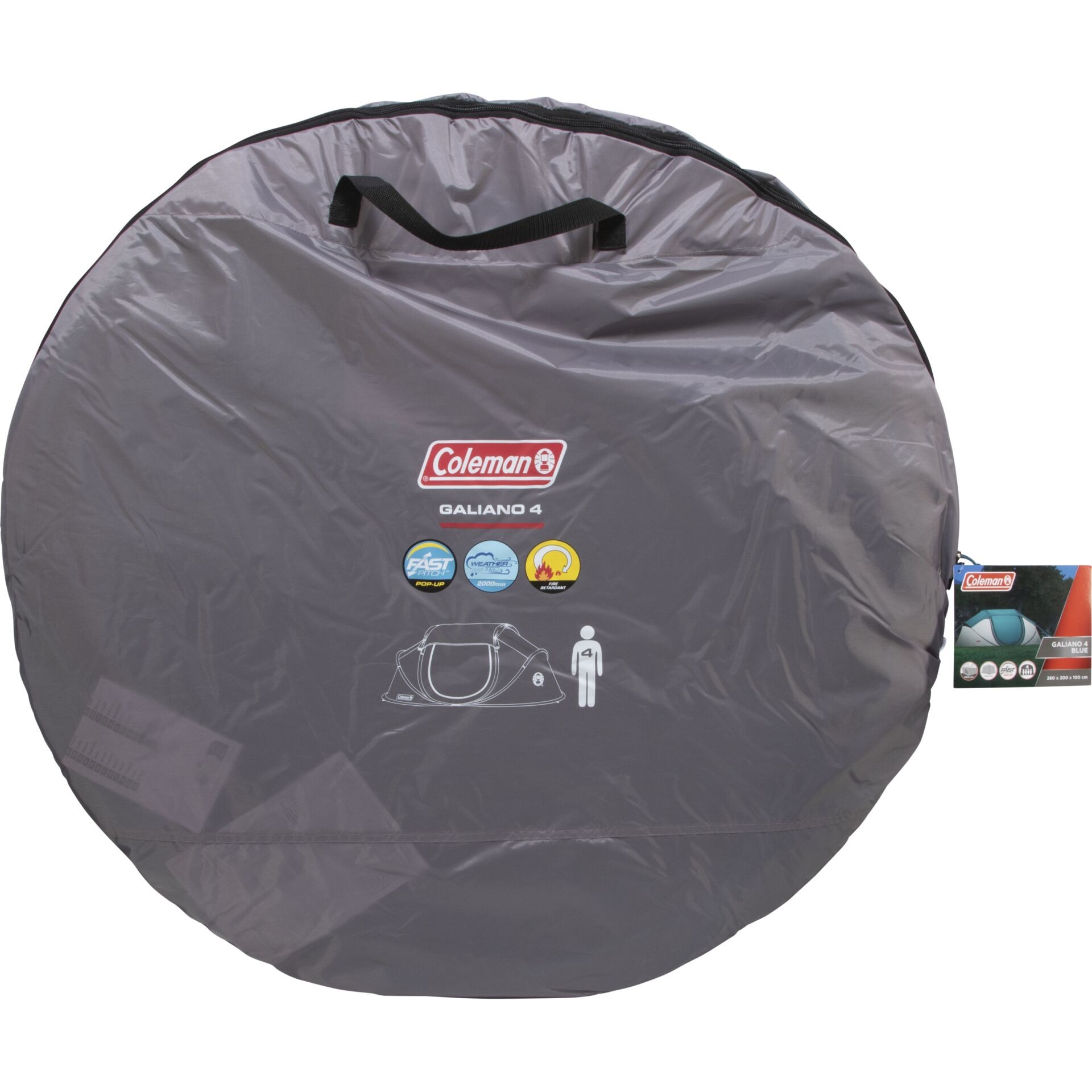 Coleman Galiano 4 bleue 4 Personen Pop-Up-Zelt