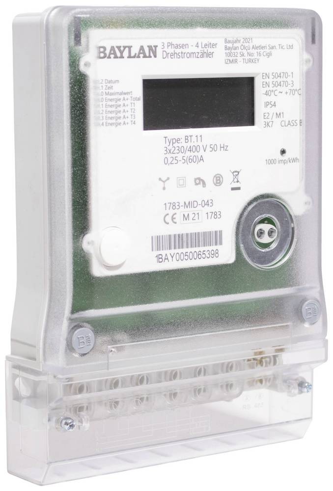 Counttec BT11 BT11 Drehstromzähler digital 60A MID-konform: Ja 1 pc(