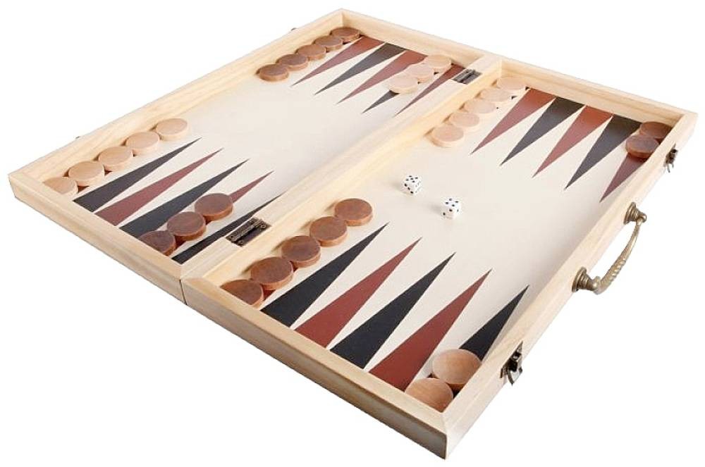 Vedes 61129839 Natural Games XXL Schach and Backgammon
