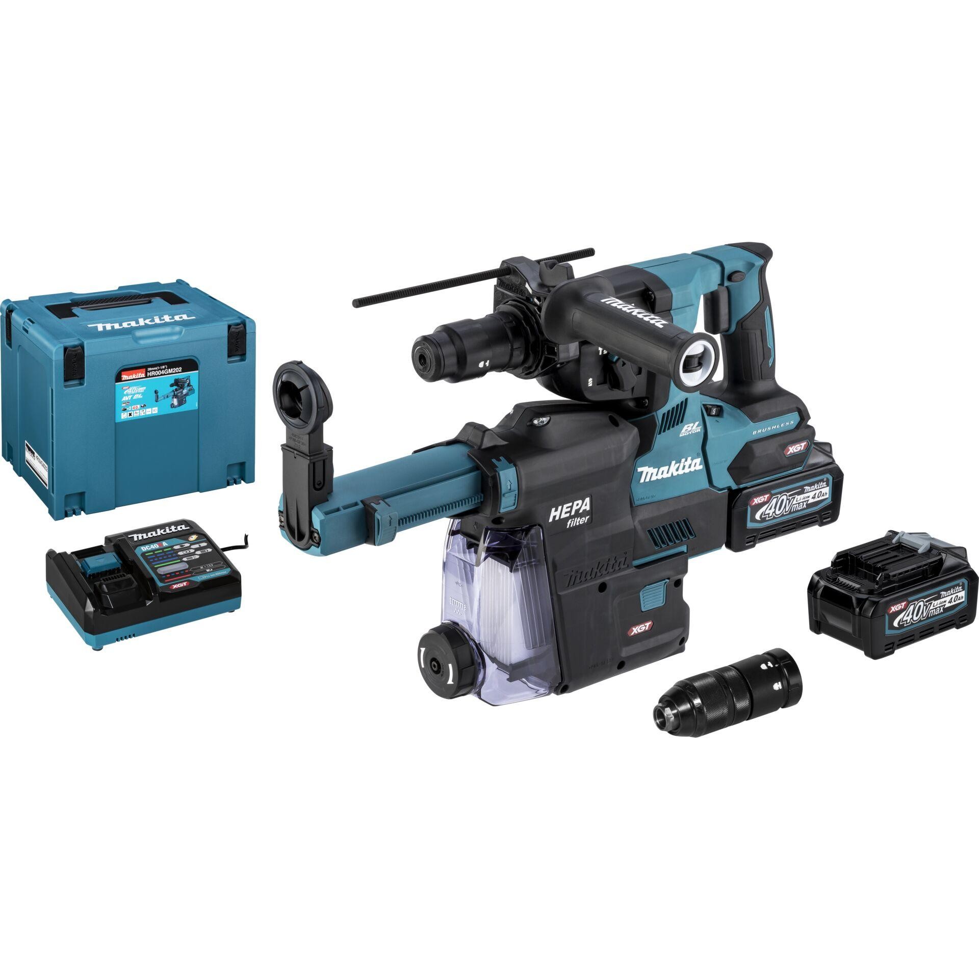 Makita SDS-Plus-Akku-Kombihammer 40 V 4.0 Ah Li-Ion incl.