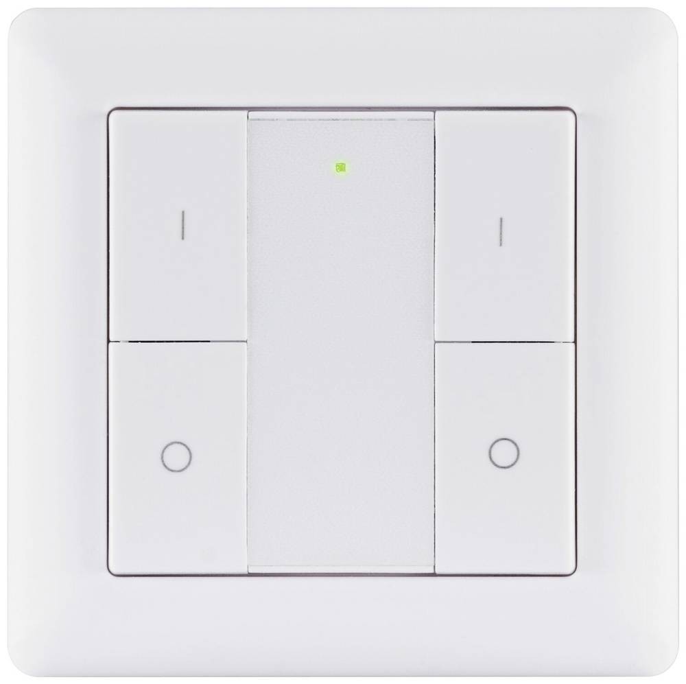 Paulmann 50134 SH ZB Wandtaster Doppelwippe On/Off/Dimm Home Funk-