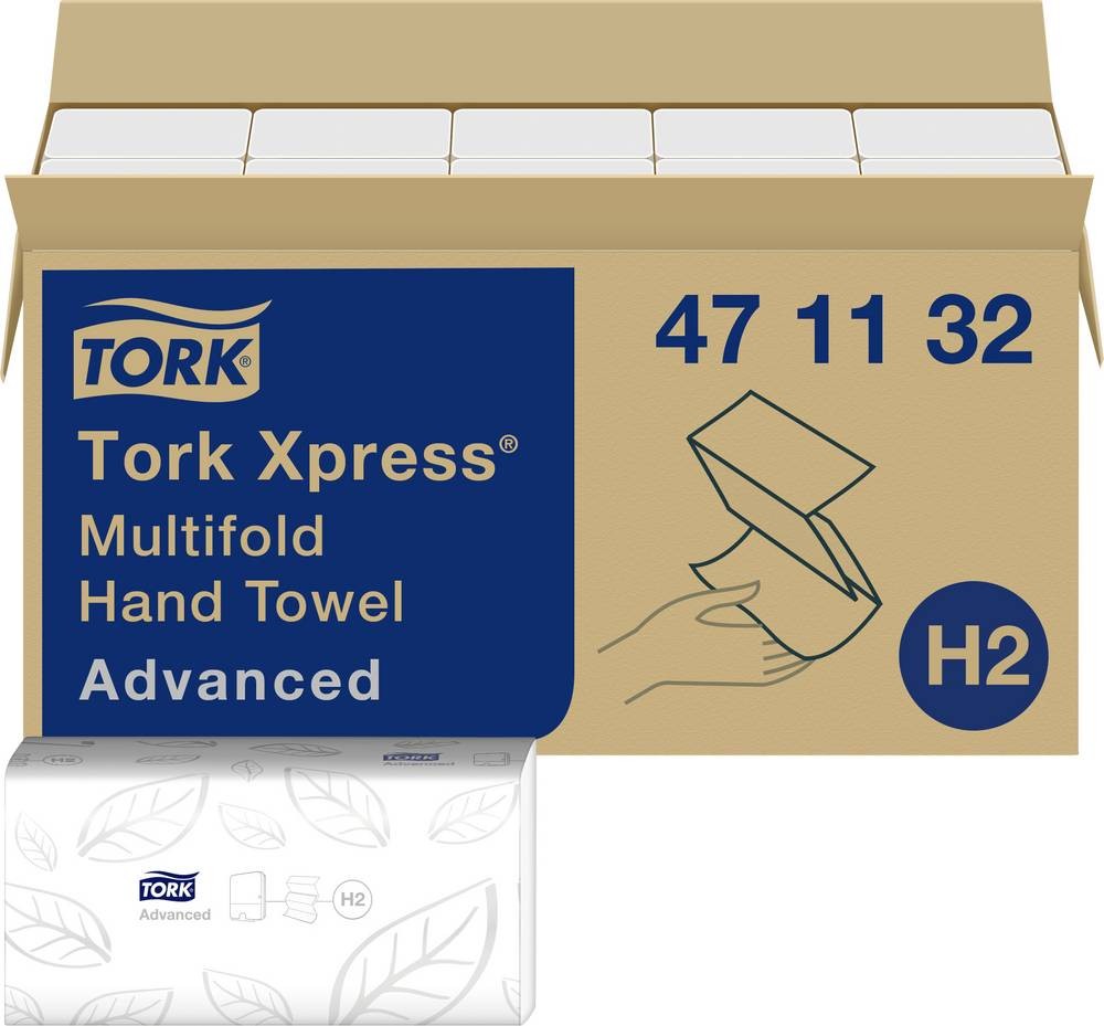 TORK 471132 Papierhandtücher (L x B) 23.4cm x 21.3cm Weiß 1St.