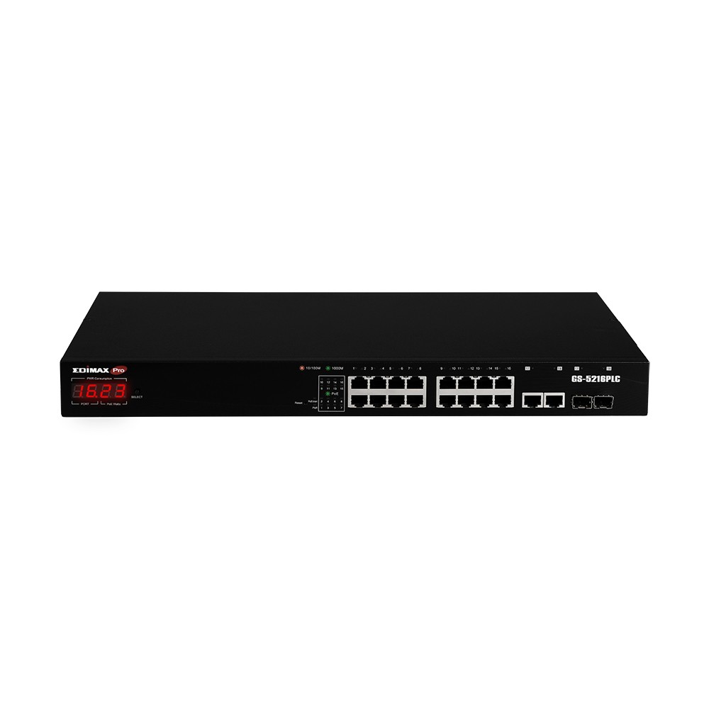 Edimax GS-5216PLC network switch Managed Gigabit Ethernet (10/100/