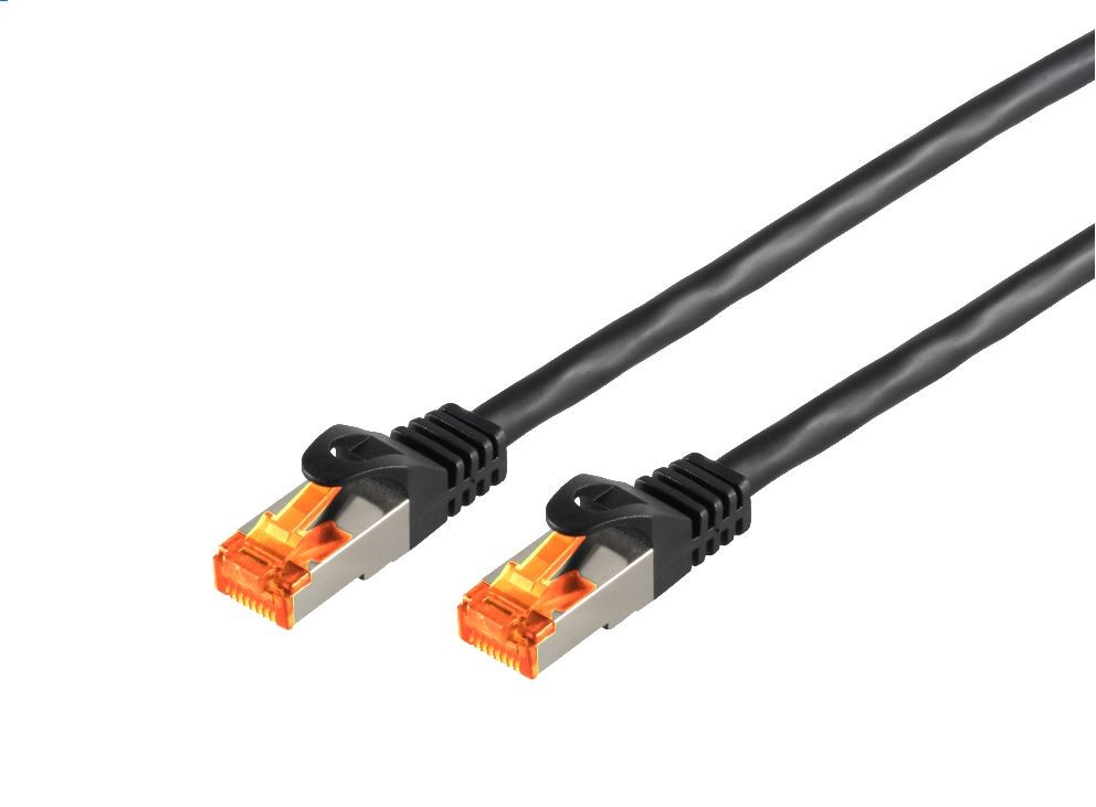 Helos 205586 networking cable Black 25 m Cat6a S/FTP (S-STP) - Helos