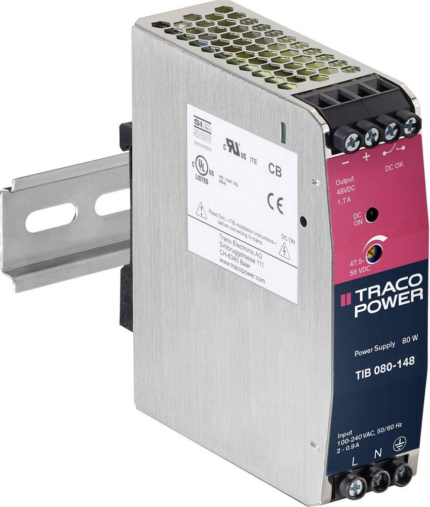 TracoPower TIB 080-148 Hutschienen-home charger (DIN-Rail) +48.0 V/DC