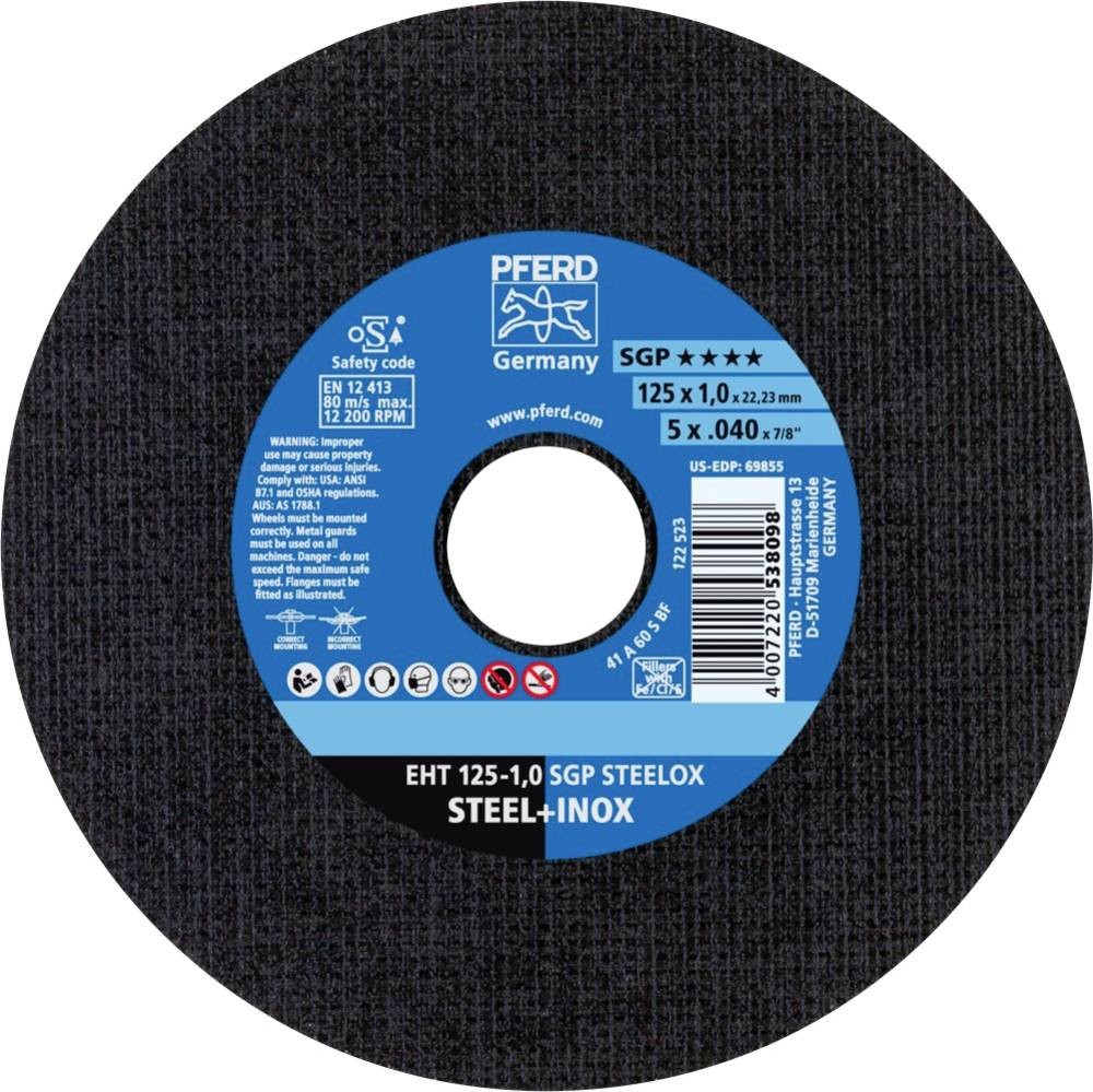 PFERD TOOLS EHT 125-1,0 SGP STEELOX 61331421 Trennscheibe gerade