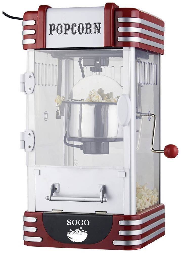Sogo PAL-SS-11350 popcorn popper Black, Red, Stainless steel - Sogo