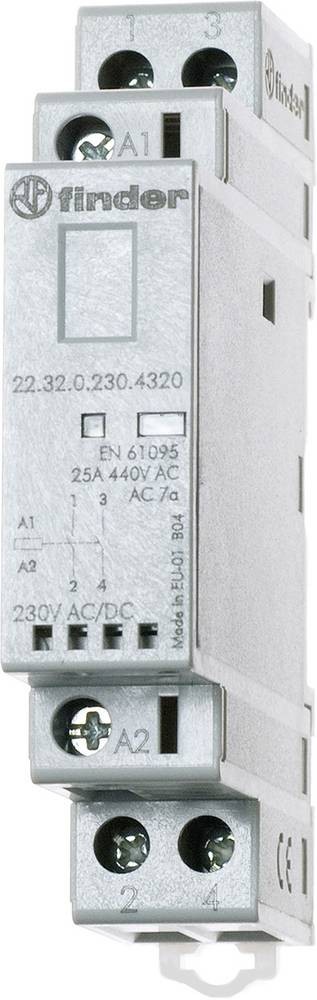 Finder 22.32.0.024.1320 Installationsschütz 2 Schließer 250 V/AC,