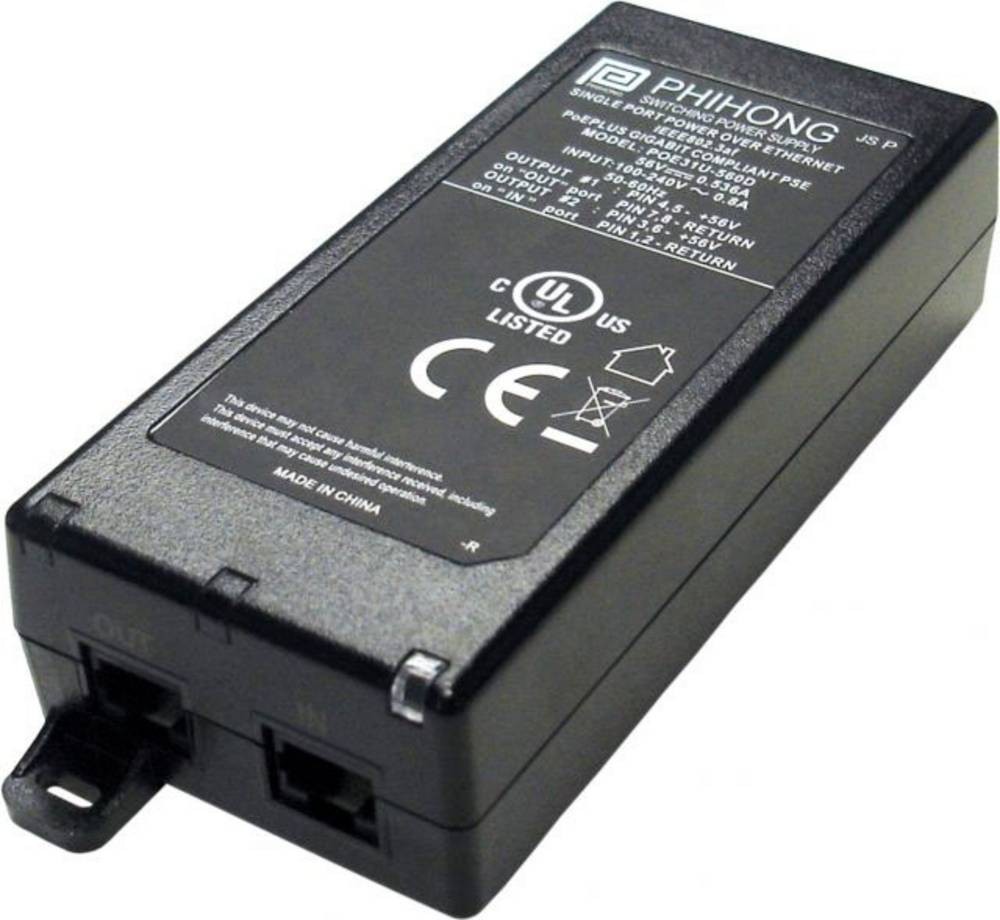 Phihong POE60U-1BTE PoE Injektor 1 GBit/s IEEE 802.3bt